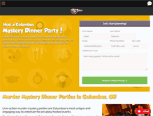 Tablet Screenshot of murdermysterydinnercolumbus.com